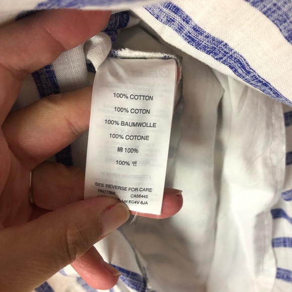 J. Crew Pull On Skirt in nautical Stripe - Picture 3 of 5